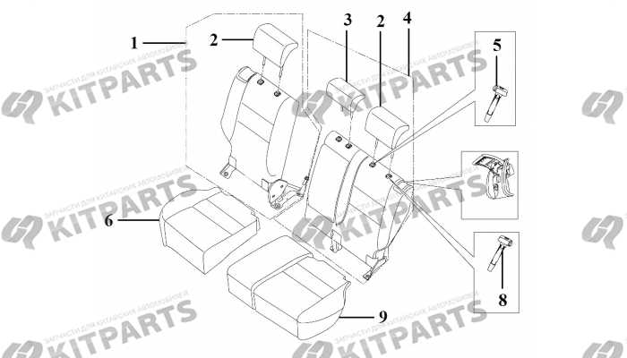 Сиденье заднее Lifan X70