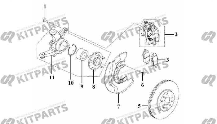 Ступица передняя, колодки передние Lifan X70