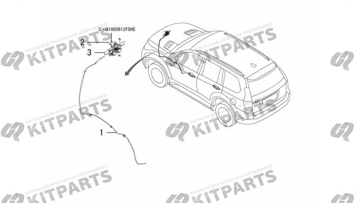 Замок капота Haval H9