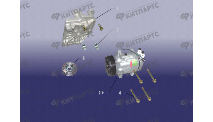 Компрессор кондиционера Chery