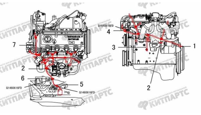 Жгут проводов двигателя Great Wall Hover H5