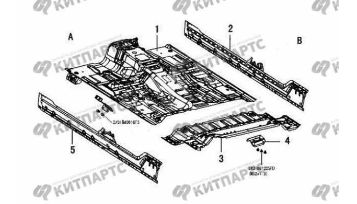 Панель пола Great Wall Wingle